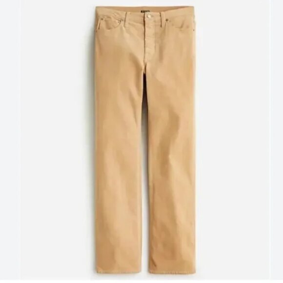 J.Crew high-rise Slim demi-boot Corduroy Pant - Picture 1 of 4